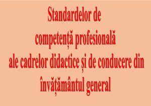 Formarea privind implementarea Standardelor de competență profesională