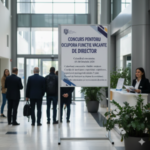 Prelungirea termenului de depunere a dosarelor la concurs pentru ocuparea funcției vacante de director.