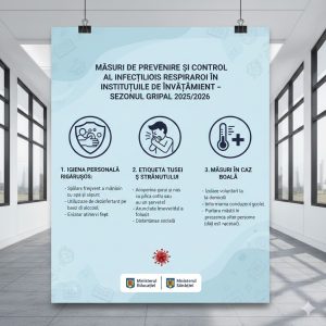 Cu privire la măsurile de prevenire și control al infecțiilor respiratorii în instituțiile de învățământ, sezonul gripal 2025/2026.