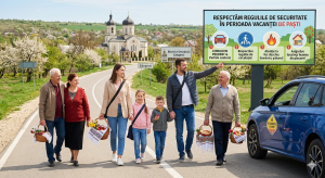 Cu privire la respectarea regulilor  de securitate în perioada vacanței de Paști.